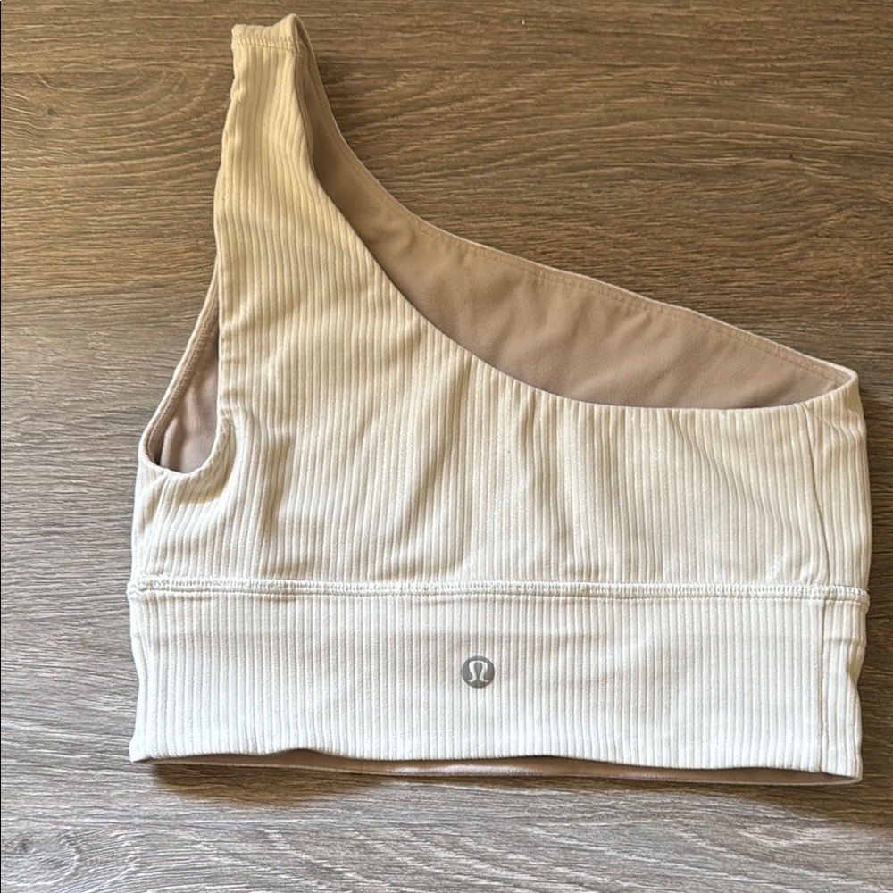 Lululemon Cream Ribbed bra - Picture 2 of 3